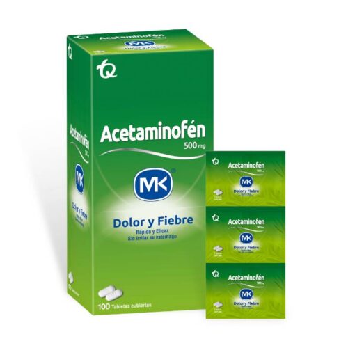 ACETAMINOFEN 500 MG X 100 TAB SOB 10