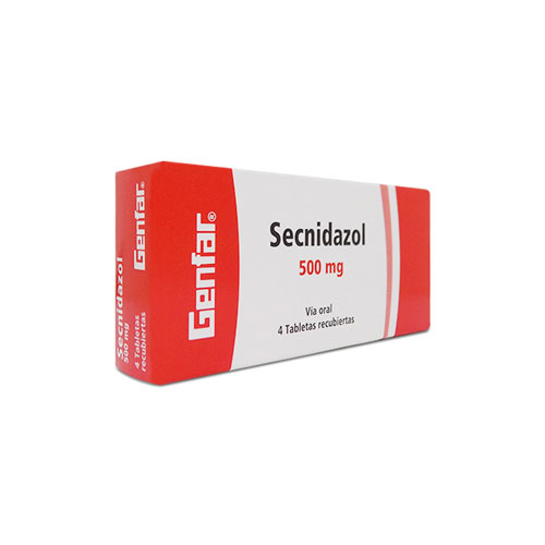 SECNIDAZOL 500 MG X 4 TAB