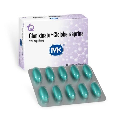 CLONIXINATO + CICLOBENZAPRINA 125MG/5MG X 20 CAP