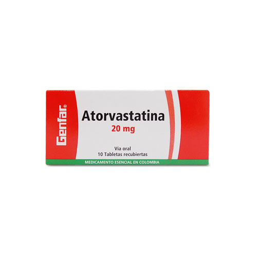 ATORVASTATINA 20MG X10