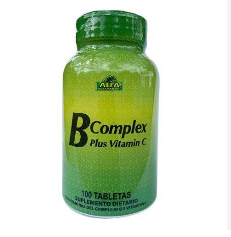 B COMPLEX  PLUS VITAMIN  C  X 100 TABLETAS