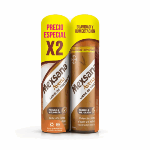 TALCO MEXSANA SPRAY PIES  AVENA 2 X 1 X 260 ML
