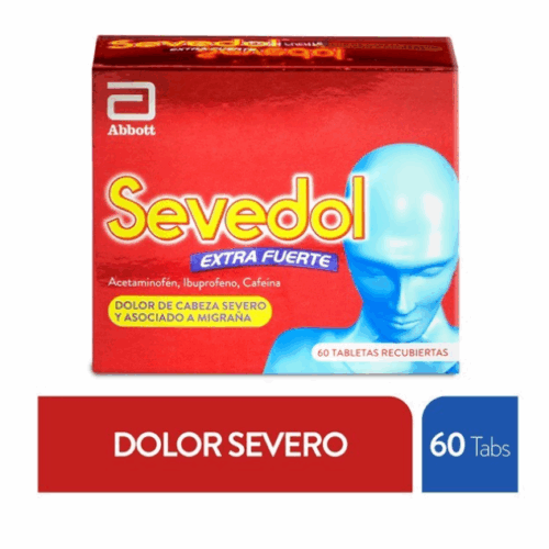 SEVEDOL EXTRAFUERTE X 60 TABLETAS