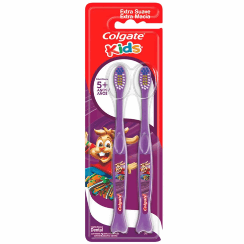CEPILLO NIÑOS COLGATE 5+ EXTRA SUAVE 2 X1