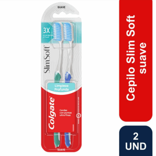 CEPILLO COLGATE SLIM SOFT SUAVE PUNTA DELGADA 2 X 1