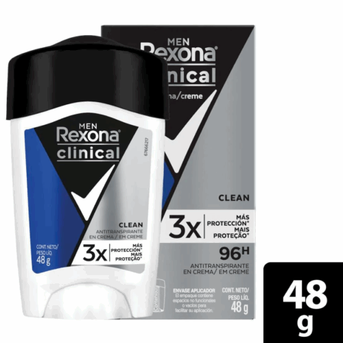 REXONA CLINICA MEN CLEAN AZUL X 48