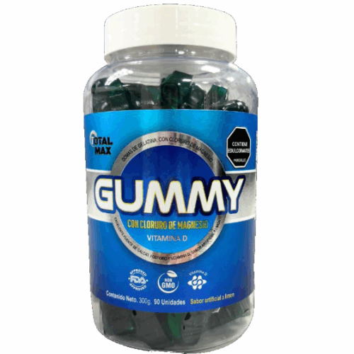 CLORURO MAGNESIO GUMMY LIMON X 300 GR X 90 UN
