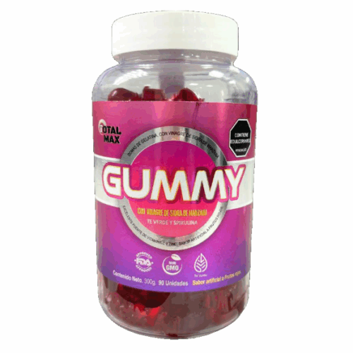 GUMMY VINAGRE TE VERDE ESPIRULINA FRUTOS ROJOS GOMITAS  X 300 GR