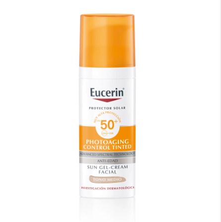 EUCERIN PHOTOAGING SPF 50 + CONTROL TONO MEDIO X  50 ML