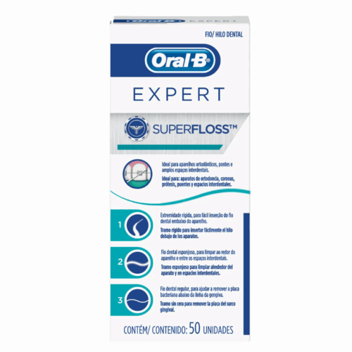 HILO DENTAL ORAL B SUPER FLOSS X 50 UNID