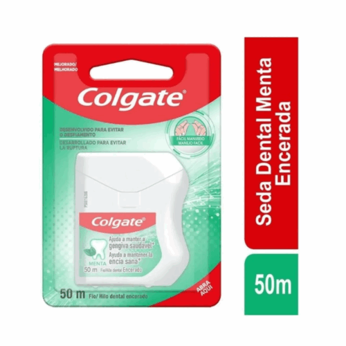 SEDA DENTAL COLGATE CON CERA MENTA X 50 MT (HILO)