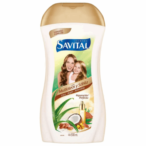 SAVITAL SHAMPOO CON MULTIOLEOS Y SABILA  X 510 ML