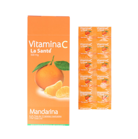 VITAMINA C MANDARINA X 100 TABLETAS