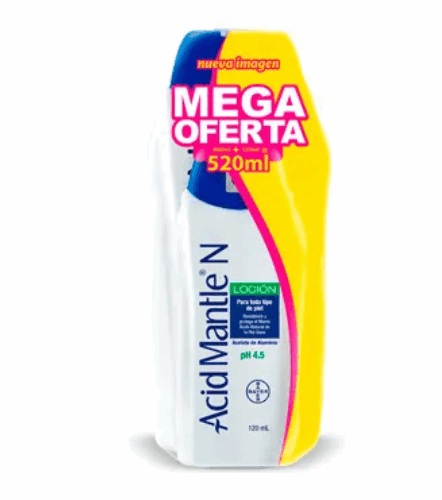 ACID MANTLE N LOCION X 400 ML + 120 ML