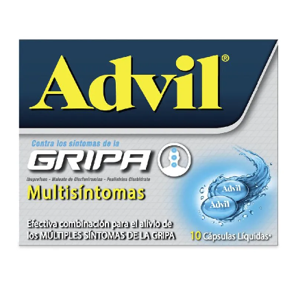 ADVIL GRIPA X 10 CAP