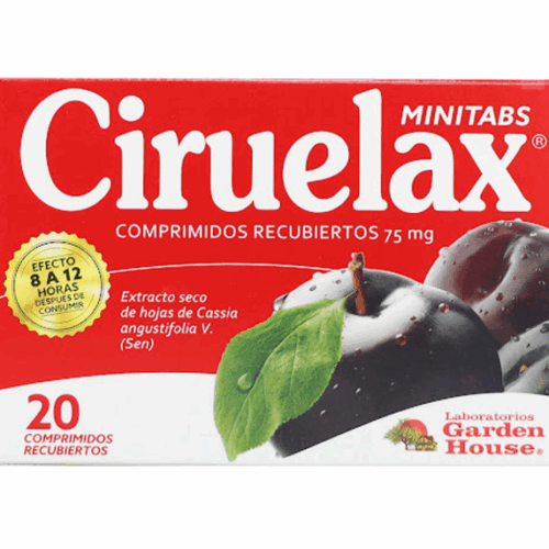 CIRUELAX MINITABS 75 MG X 20 COMP RECUB