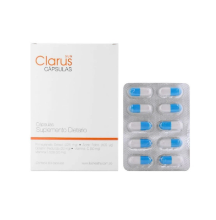 CLARUS SUN X 60 CAP  ( SUPLEMENTO DIETARIO)