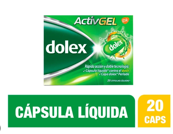 DOLEX ACTIVE GEL X 20 CAP