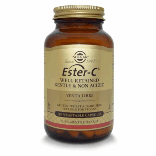ESTER C  500 MG X 100 CAPSULAS  VEGETALES