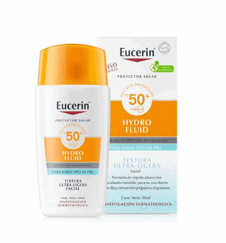 EUCERIN HYDRO FLUID SPF 50+ TEXTURA ULTRA LIGERA 50ML