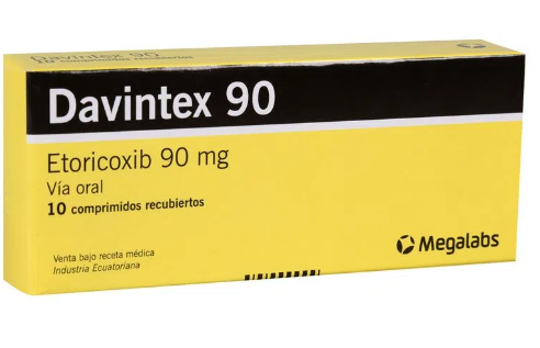 DAVINTEX 90 MG X 10 COM REC (ETORICOXIB)