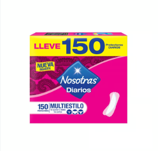NOSOTRAS PROTECTORES MULTIESTILO X 150 UNID