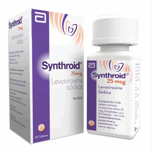 SYNTHROID 25 MCG X 90 TAB